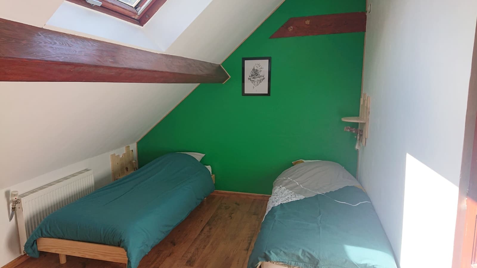 Chambre avec 2 lits simples