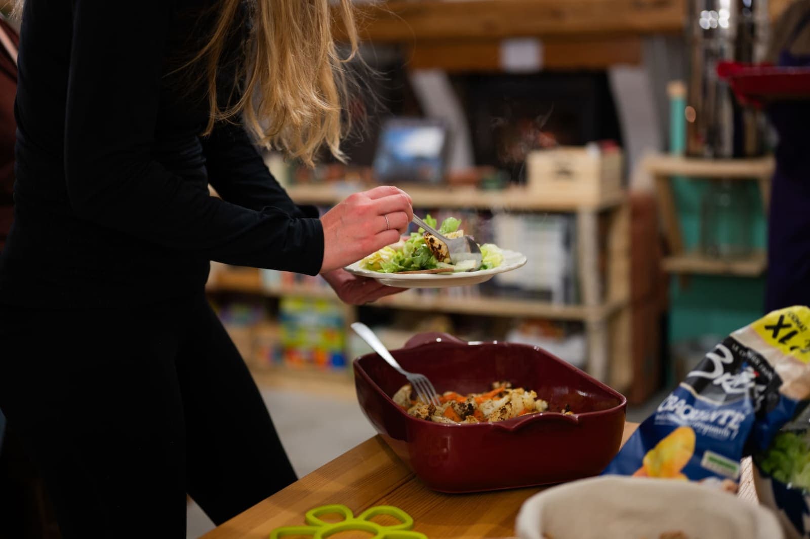 Cuisine maison à base de produits locaux